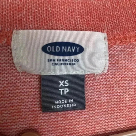 Old Navy Peach Shirt 3/4 Length  Sleeves Size XS - Picture 5 of 16